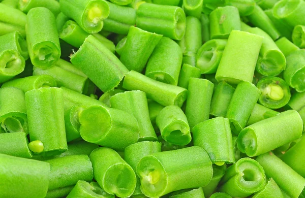 stock image Chopped raw french beans