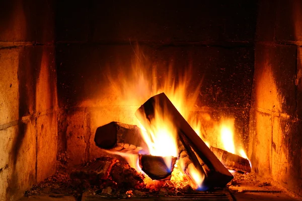 Kouzlo domů oheň — Stock fotografie