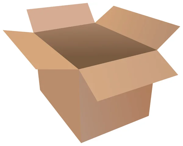 Schachtel geöffnet — Stockvektor
