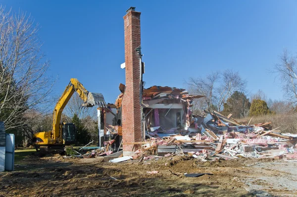 Demolição da casa 2 — Fotografia de Stock