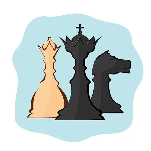Abstrakcja sztuk szachy — Wektor stockowy
