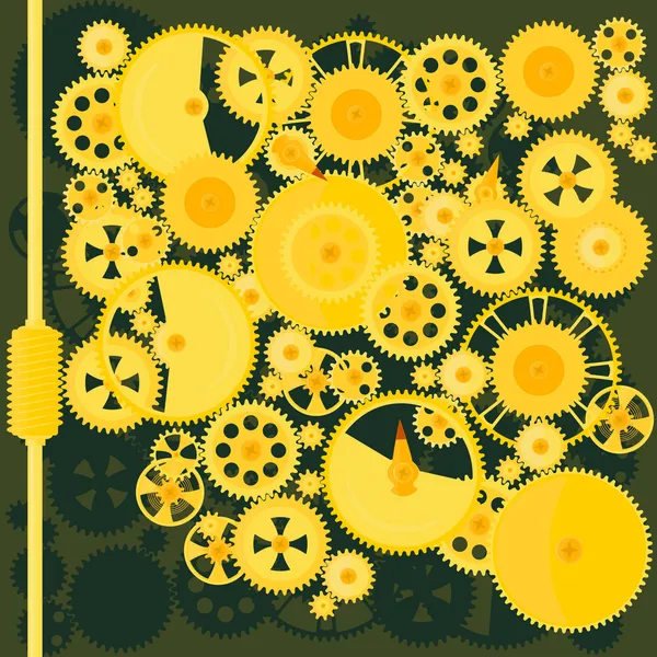 stock vector Machine of gears