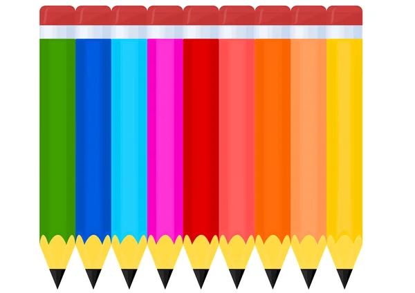 Conjunto de crayones — Archivo Imágenes Vectoriales
