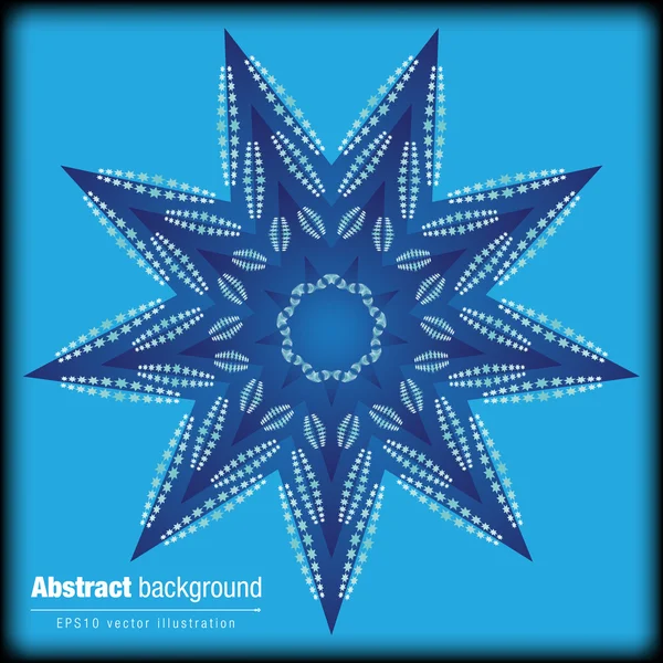 Fondo abstracto vector estrella azul — Vector de stock