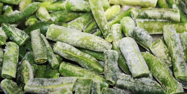 Feijão verde congelado — Fotografia de Stock