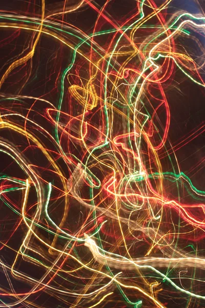 Luminous abstract lines in motion