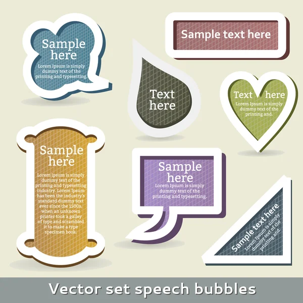 Burbujas del habla — Vector de stock