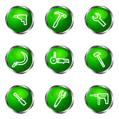 Glossy icon set clipart