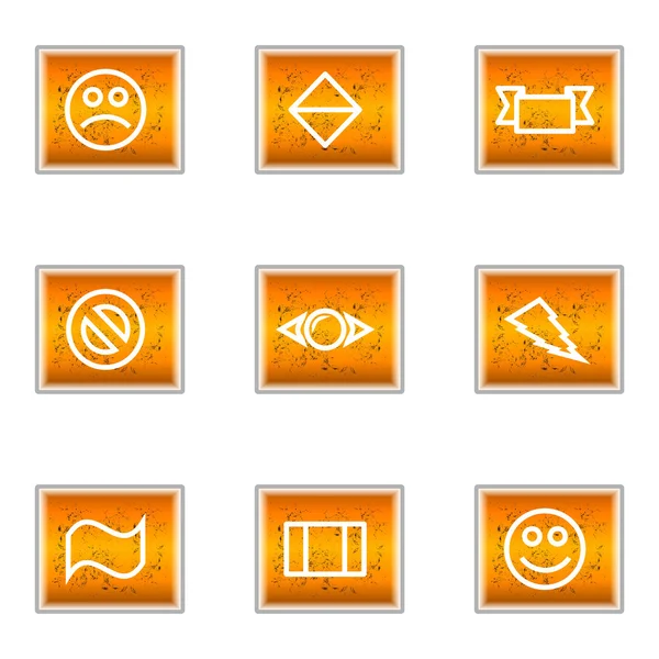 Glossy icon set — Stock Vector