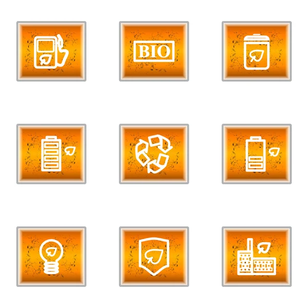 Set de iconos brillantes — Vector de stock