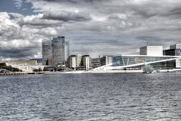 stock image Oslo opera view (HDR)