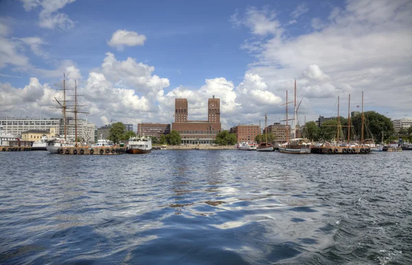 Oslo from the sea (HDR) — Stock Photo, Image