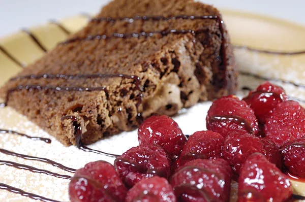 Dessert - chocolate cake — Stock Photo, Image