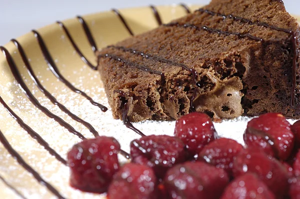 Dessert - Torta al cioccolato — Foto Stock
