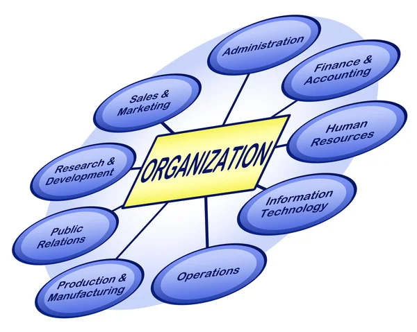 Organizational business chart — Stock Photo, Image