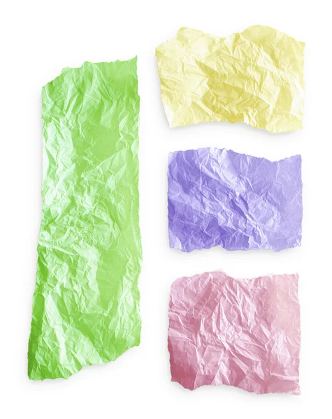 Roztrhaný papír barevný — Stock fotografie
