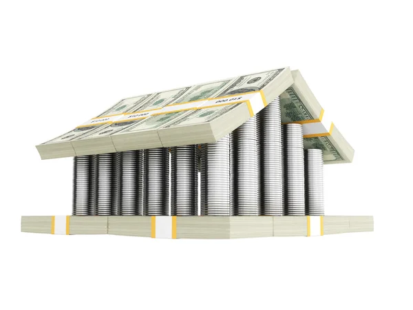Usa money castle — Stock Photo, Image