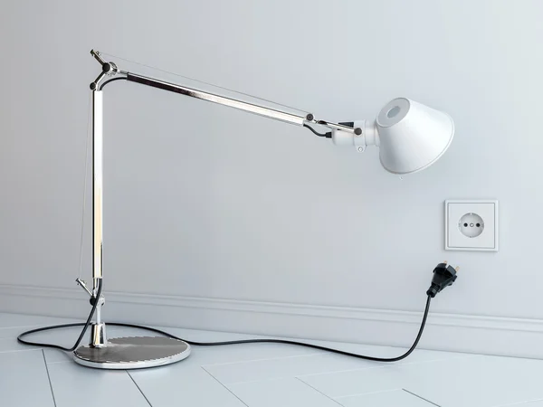 Masa lambası ve soket — Stok fotoğraf