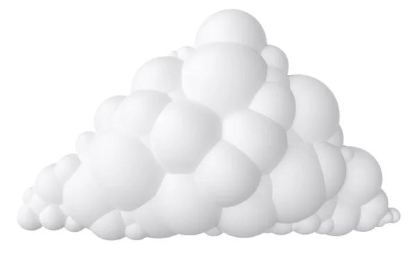 Beyaz çizgi film stilize bulut — Stok fotoğraf