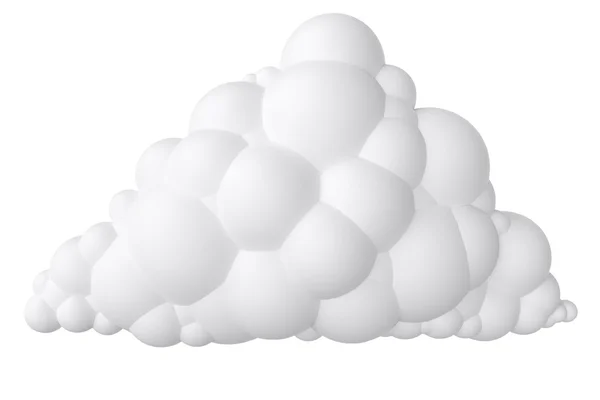 stock image White cartoon stylized cloud