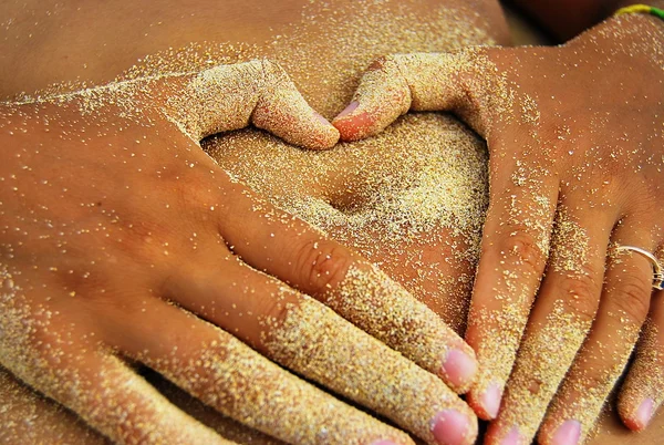 stock image Heart made of hands