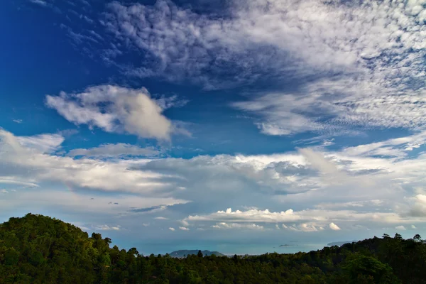 stock image Clouds over the hills