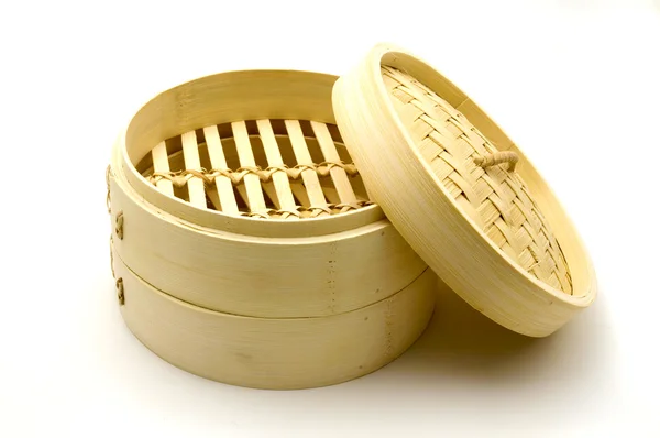 Bambu buharlı pişirici — Stok fotoğraf