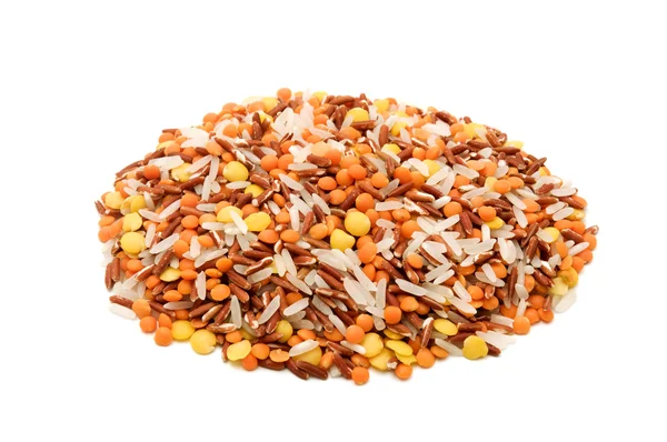Basmati rice and lentils — Stock Photo, Image