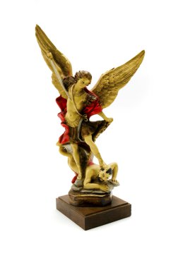 Statue of the Archangel Michael clipart