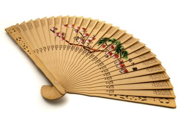 Chinese hand-held fan clipart