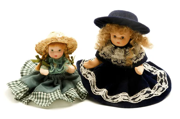 Anciennes poupées en porcelaine — Photo