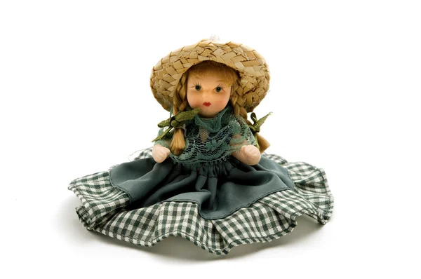 Старая фарфоровая кукла — стоковое фото