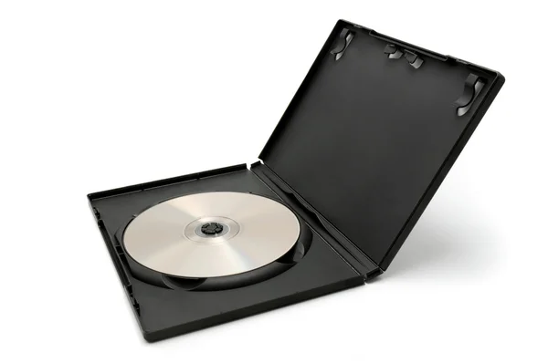 DVD коробка з диском — стокове фото