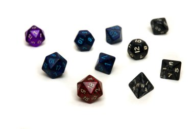Rpg dices clipart