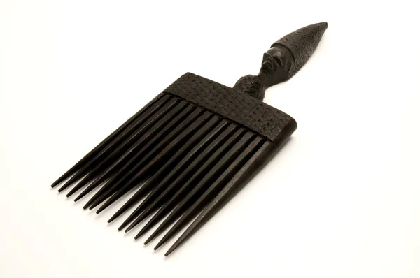 Old african sculptured comb — Stock Photo, Image