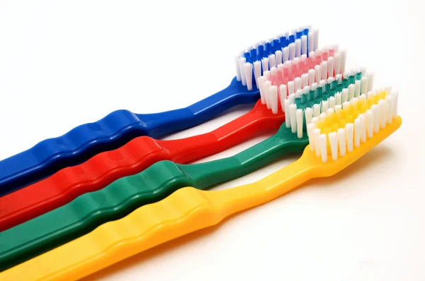 Cepillos de dientes coloridos —  Fotos de Stock