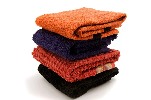 Handtücher aufgetürmt — Stockfoto
