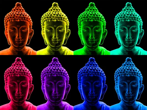 Popkonst buddha — Stockfoto