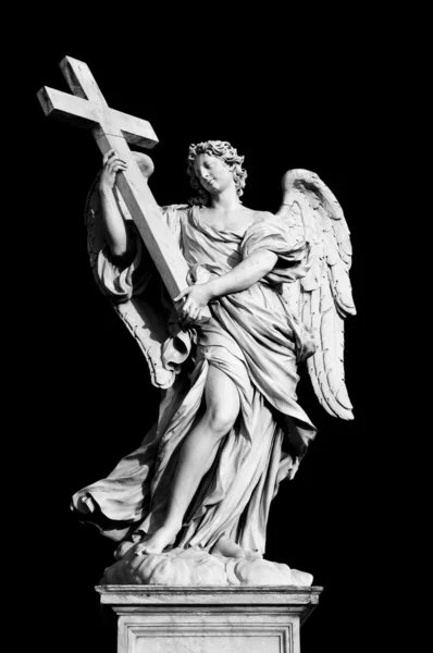 Malaikat dengan salib — Stok Foto
