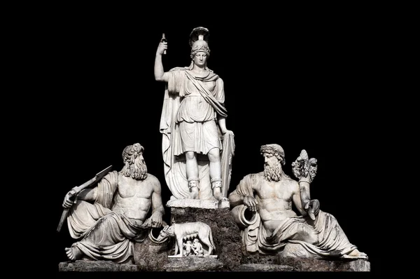 Fontana della dea romské tra il tevere e l'aniene — Stock fotografie