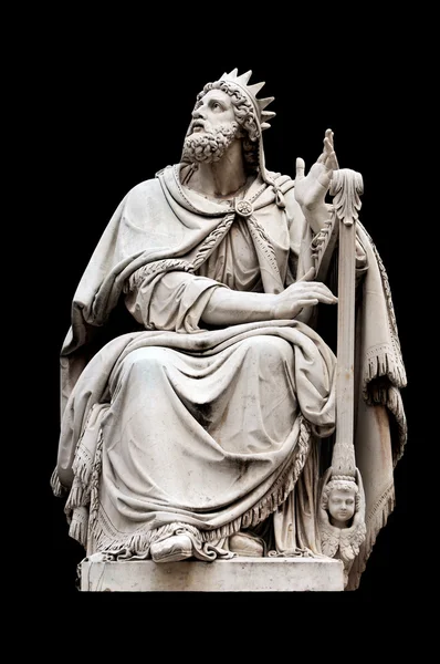David király-szobor — Stock Fotó
