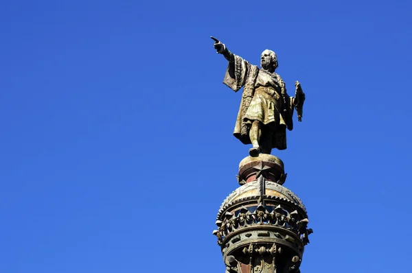 哥伦布的雕像 — 图库照片