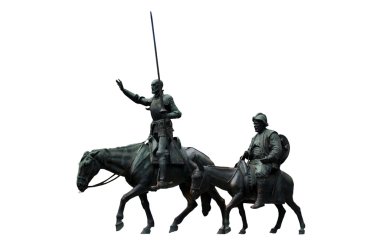 Don Quixote and Sancho Panza clipart