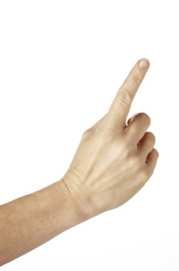 Pointing finger clipart