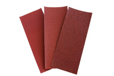 Three sandpaper clipart