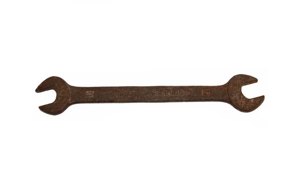 Old rusty spanner — Stock Photo, Image