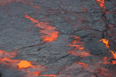 Surface of a lava lake clipart