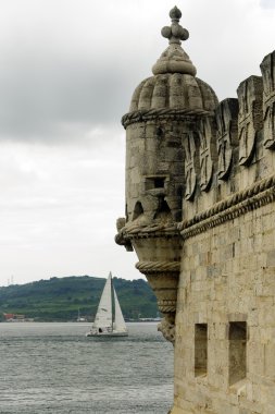 Torre de belem ayrıntı, lisbon (Portekiz)