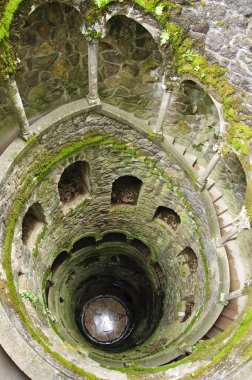 Spiral Staircase in inverted tower. clipart