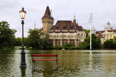 Modern art at Budapest city park clipart